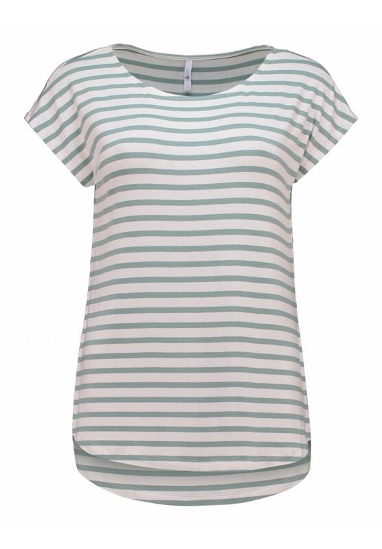 T-Shirt Manches courtes  de Hailys - SS V TP Em44ma - XS à XXL - pour Femme - vert/blanc - Hailys