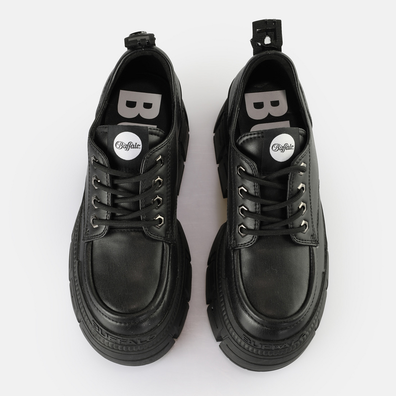Bottes de motard  de Buffalo - GOSPHER LACE UP CS - EU37 à EU41 - pour Femme - noir - Buffalo - View 2