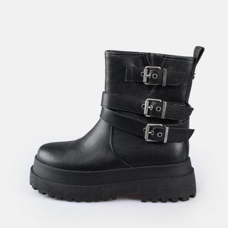 Bottes  de Buffalo - PLUTO FARMER BIKER - EU38 à EU40 - pour Femme - noir - Buffalo - View 2