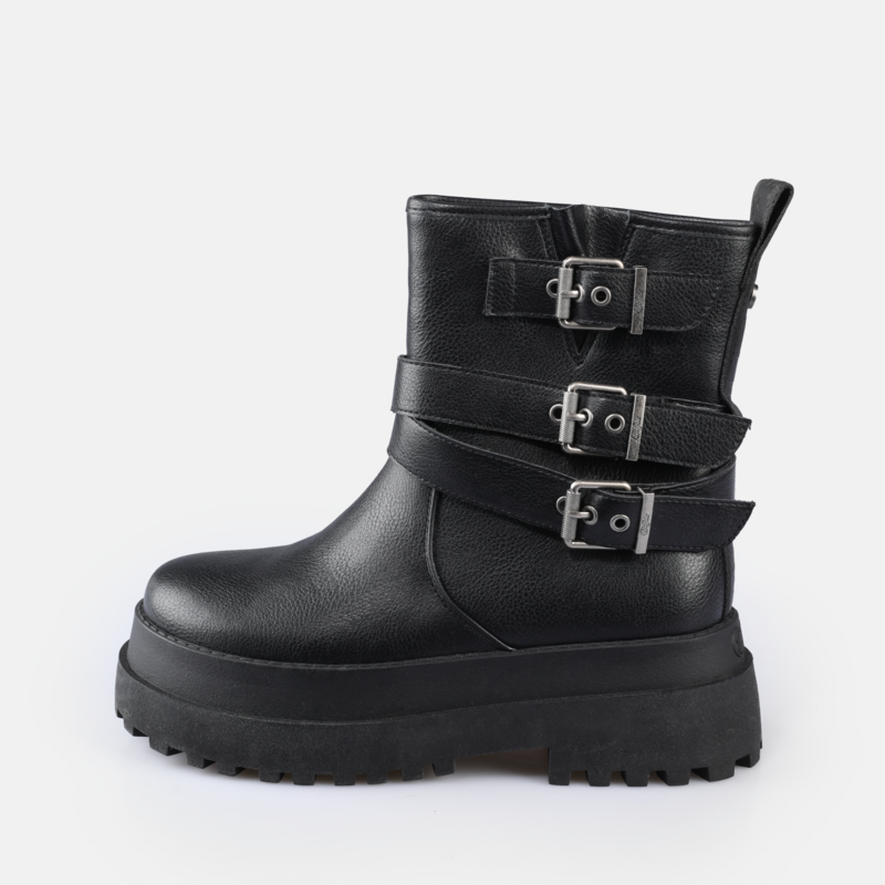 Bottes  de Buffalo - PLUTO FARMER BIKER - EU38 à EU40 - pour Femme - noir - Buffalo - View 2