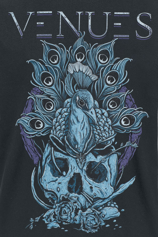 T-Shirt Manches courtes  de Venues - Pfau - S à XL - pour Homme - noir - Venues - View 2