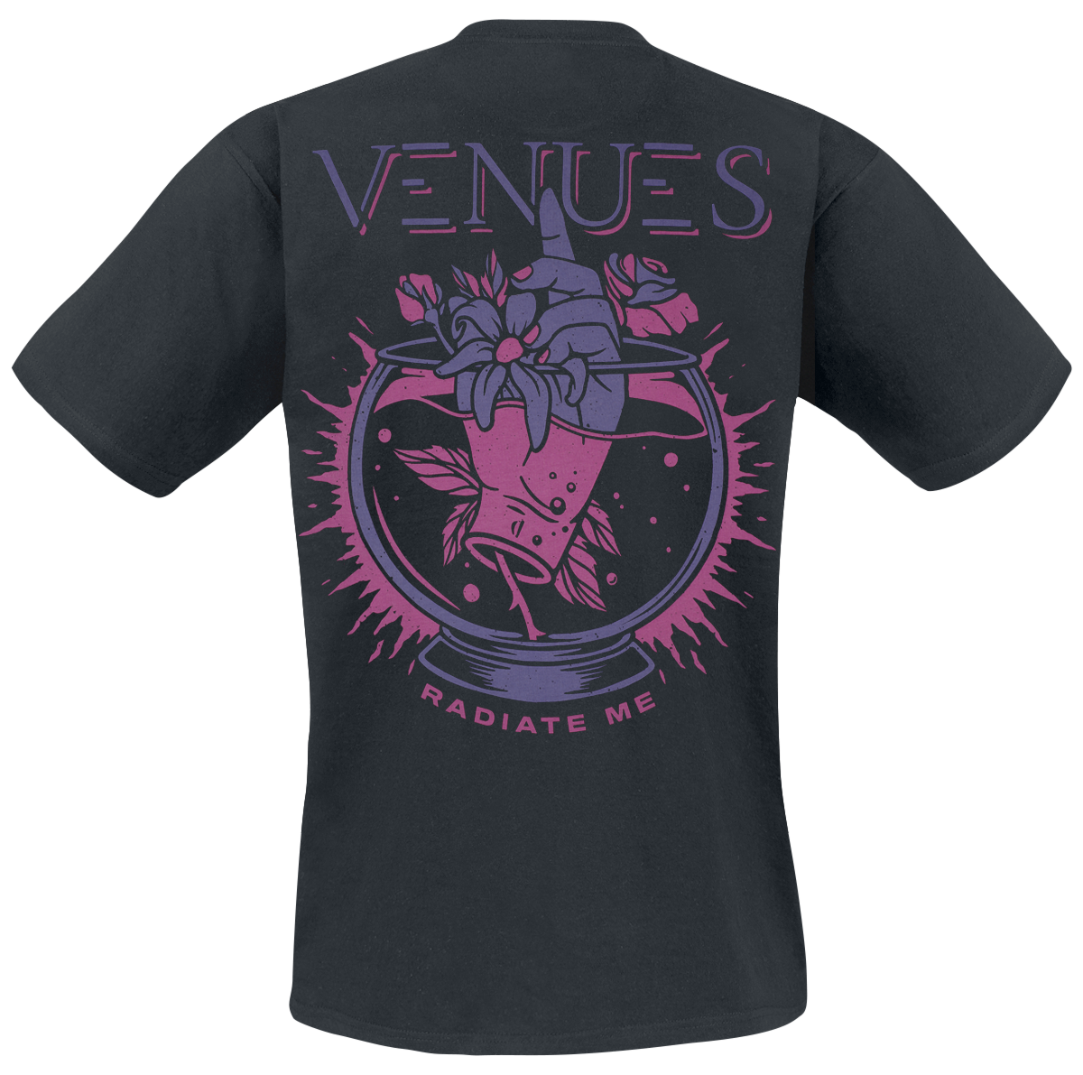 T-Shirt Manches courtes  de Venues - Radiate Me - S à M - pour Homme - noir - Venues - View 2
