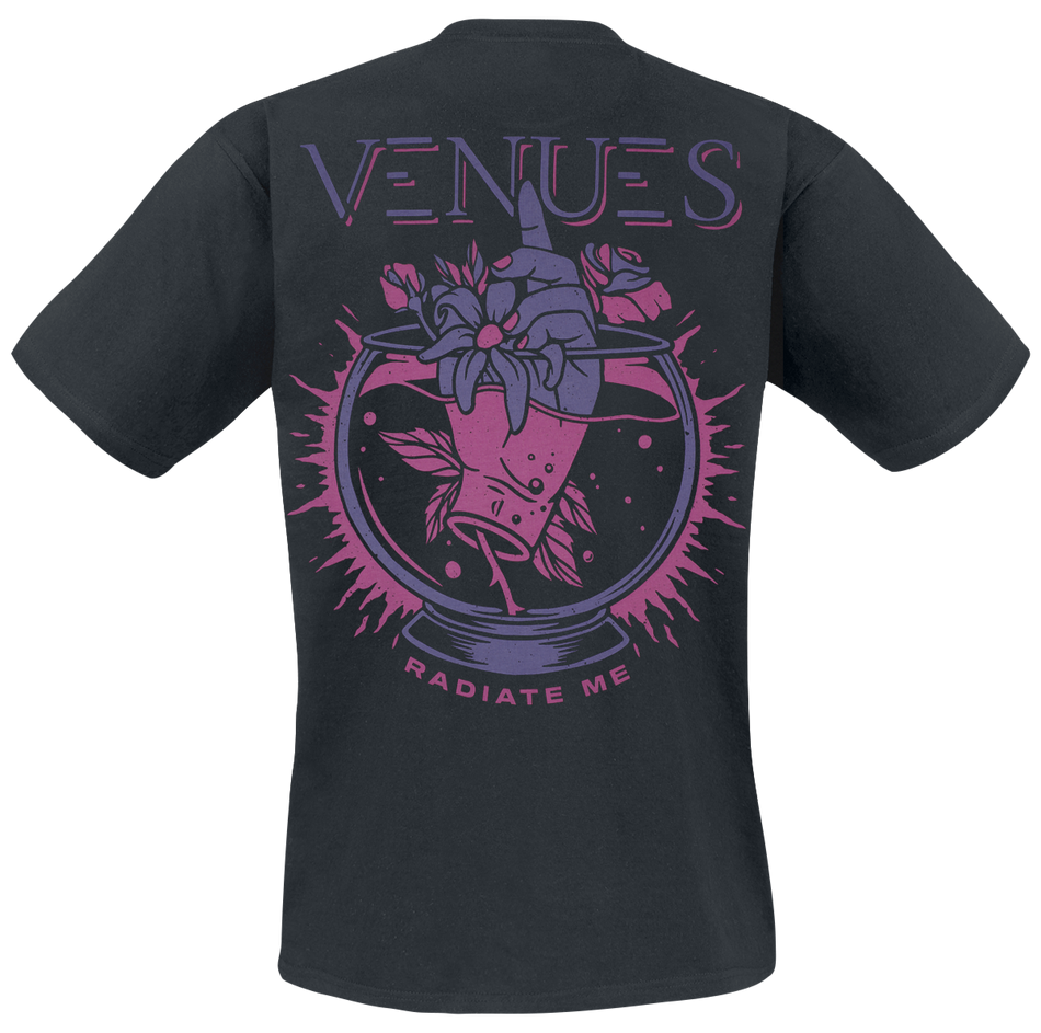 T-Shirt Manches courtes  de Venues - Radiate Me - S à M - pour Homme - noir - Venues - View 2
