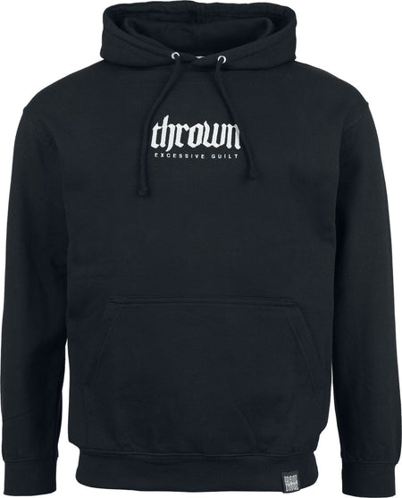 Sweat-shirt à capuche  de Thrown - Excessive Guilt - S à M - pour Homme - noir - Thrown