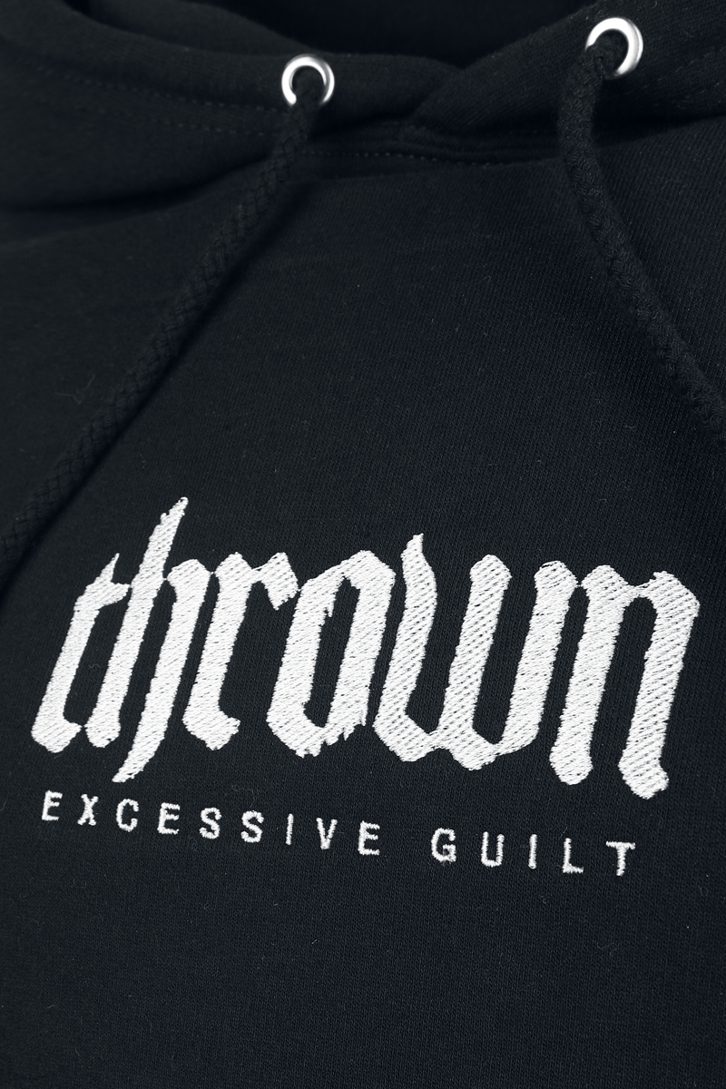 Sweat-shirt à capuche  de Thrown - Excessive Guilt - S à M - pour Homme - noir - Thrown - View 2