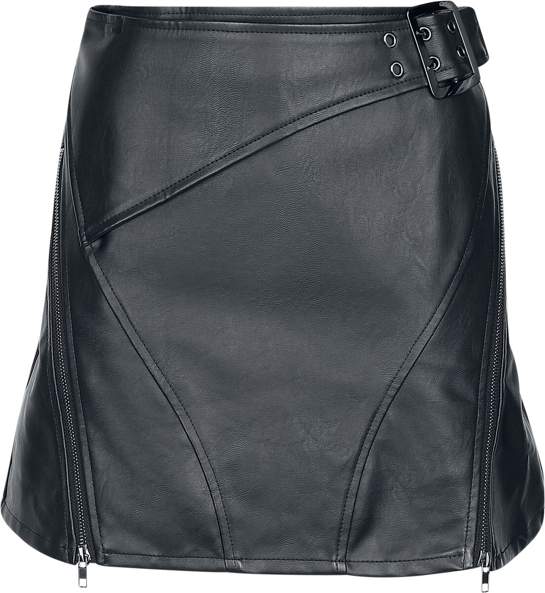 Jupe courte Gothic de Punk Rave - Punk - Mini-Jupe - XS à 4XL - pour Femme - noir - Punk Rave