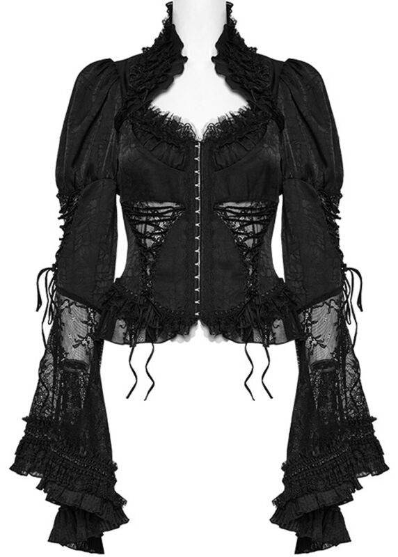 Chemisier Gothic de Punk Rave - Goth Gorgeous - Haut - XS à 4XL - pour Femme - noir - Punk Rave