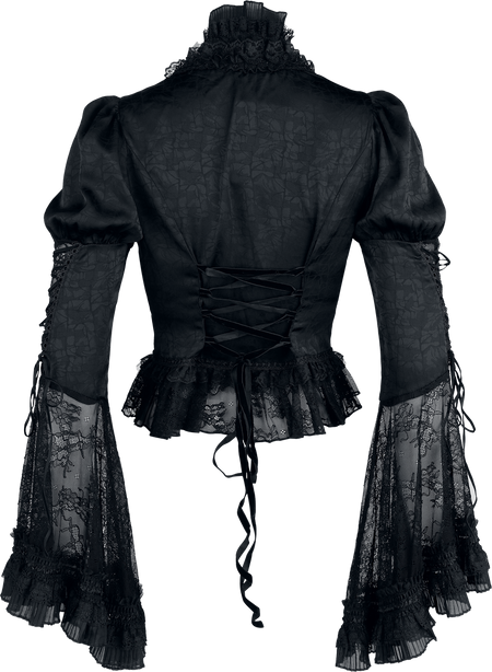 Chemisier Gothic de Punk Rave - Goth Gorgeous - Haut - XS à 4XL - pour Femme - noir - Punk Rave - View 2
