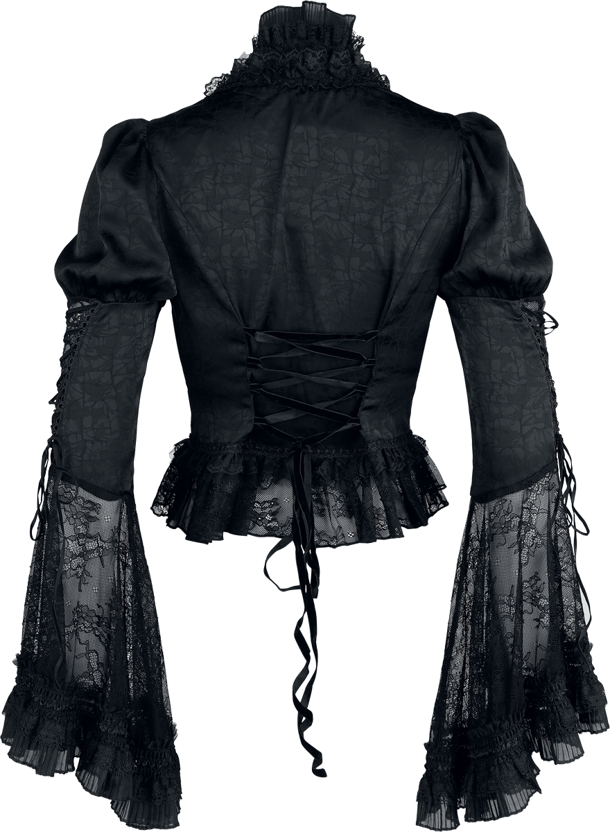 Chemisier Gothic de Punk Rave - Goth Gorgeous - Haut - XS à 4XL - pour Femme - noir - Punk Rave - View 2
