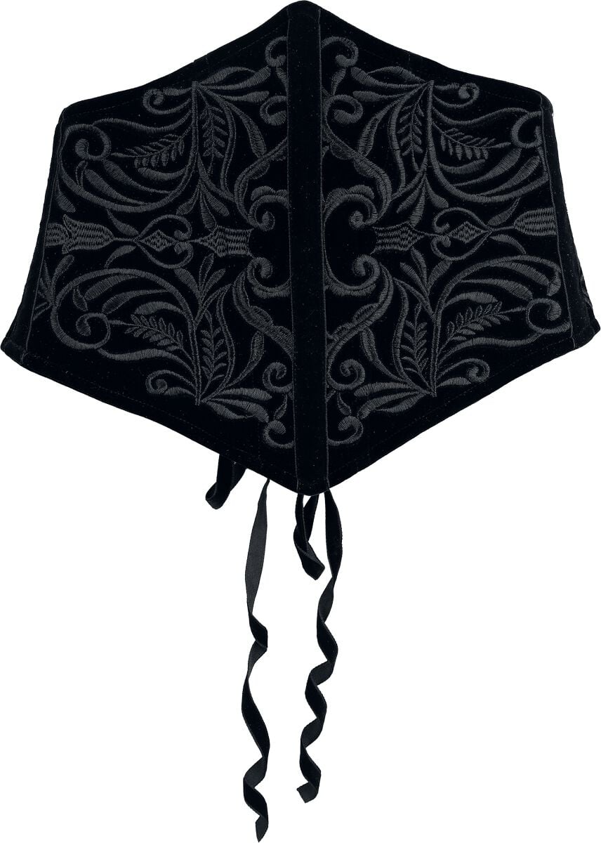 Corset Gothic de Punk Rave - Goth Totem Retro Corset - M-L - pour Femme - noir - Punk Rave