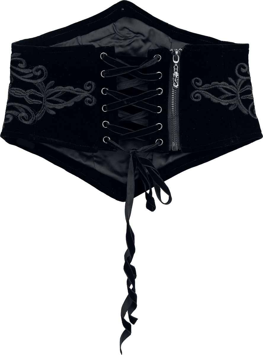 Corset Gothic de Punk Rave - Goth Totem Retro Corset - XS-S à XL-XXL - pour Femme - noir - Punk Rave - View 2