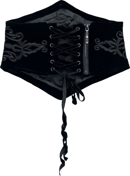 Corset Gothic de Punk Rave - Goth Totem Retro Corset - M-L - pour Femme - noir - Punk Rave - View 2