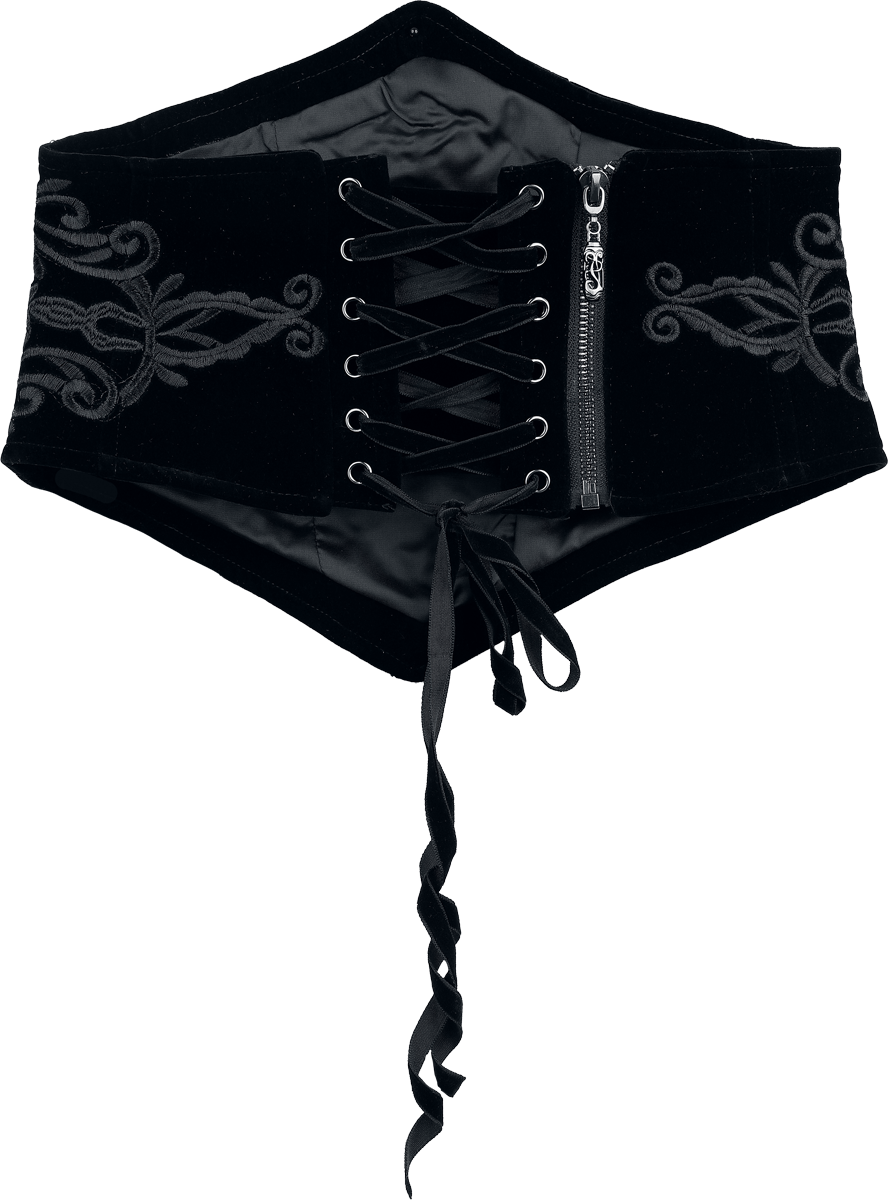 Corset Gothic de Punk Rave - Goth Totem Retro Corset - XS-S à XL-XXL - pour Femme - noir - Punk Rave - View 2