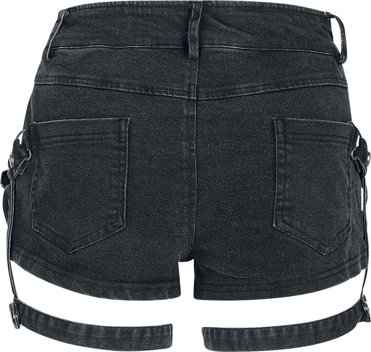 Short Gothic de Punk Rave - Short Stretch - XS à XXL - pour Femme - noir - Punk Rave - View 2