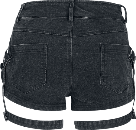 Short Gothic de Punk Rave - Short Stretch - XS à XXL - pour Femme - noir - Punk Rave - View 2