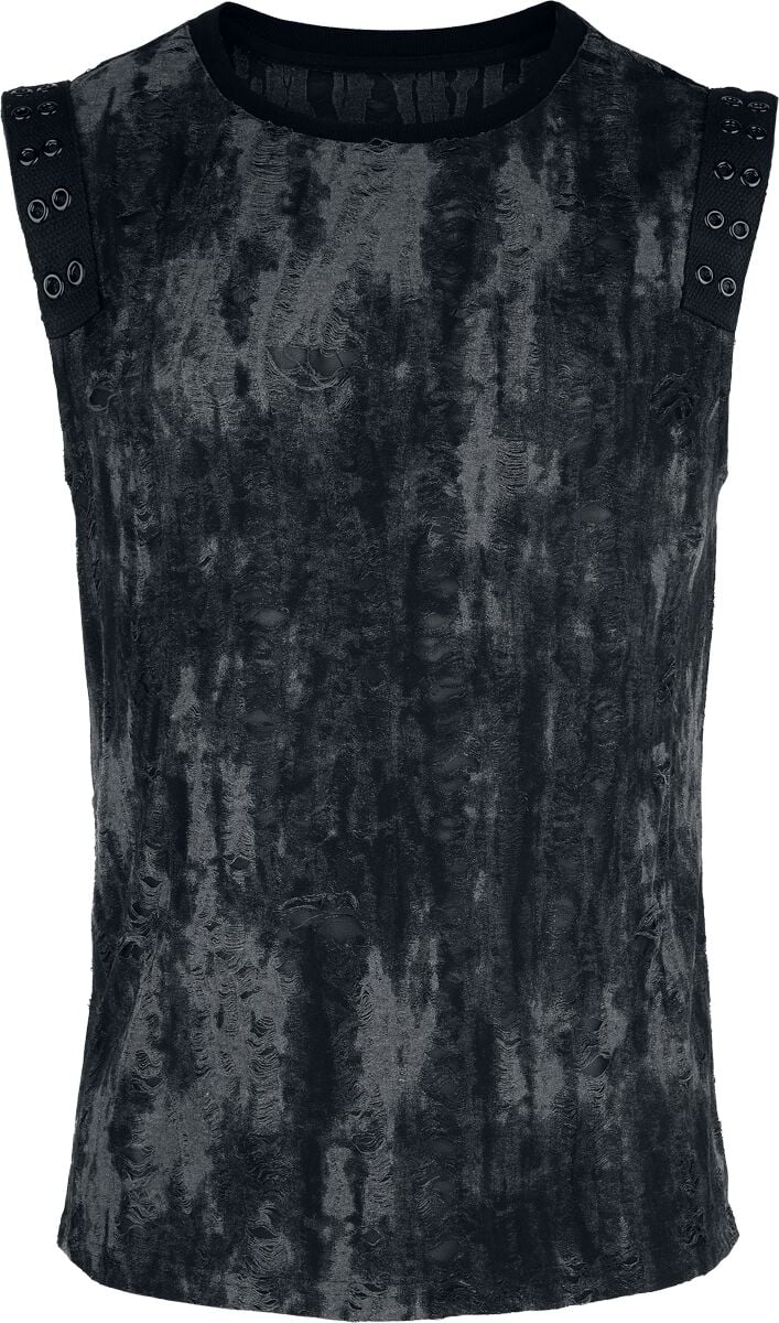 Débardeur  de Punk Rave - Goth Daily - Débardeur - S-M à XXL-3XL - pour Homme - noir/gris - Punk Rave