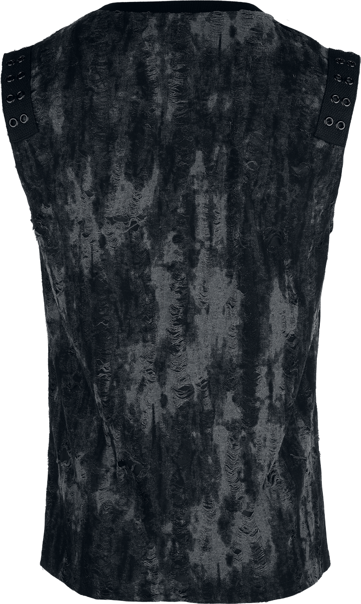 Débardeur  de Punk Rave - Goth Daily - Débardeur - S-M à XXL-3XL - pour Homme - noir/gris - Punk Rave - View 2