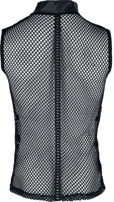 Débardeur  de Punk Rave - Punk Personalised Mesh - Veston - S-M à XXL-3XL - pour Homme - noir - Punk Rave - View 2