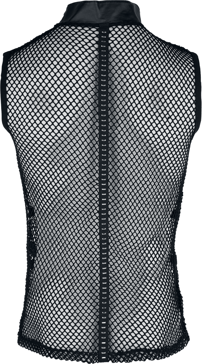 Débardeur  de Punk Rave - Punk Personalised Mesh - Veston - S-M à XXL-3XL - pour Homme - noir - Punk Rave - View 2