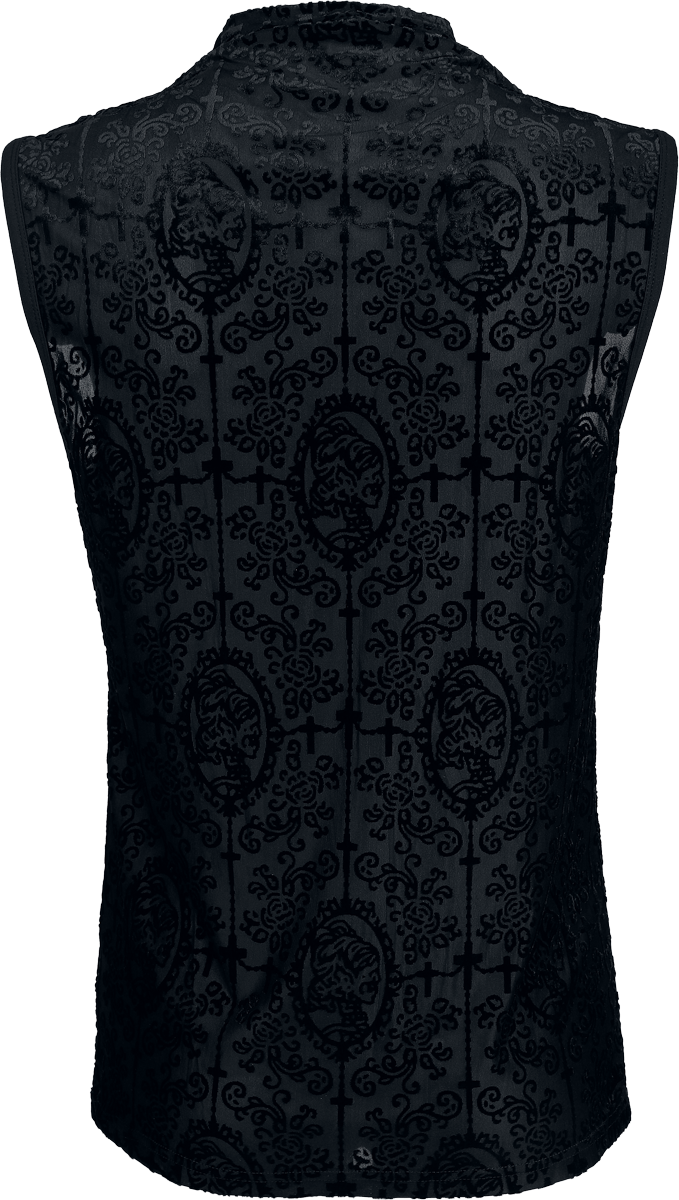 Débardeur Gothic de Punk Rave - Goth - Débardeur - S-M à XXL-3XL - pour Homme - noir - Punk Rave - View 2