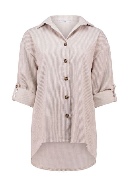 Chemise manches longues  de Hailys - LS P BL RO44BINA - XS à XXL - pour Femme - crème - Hailys