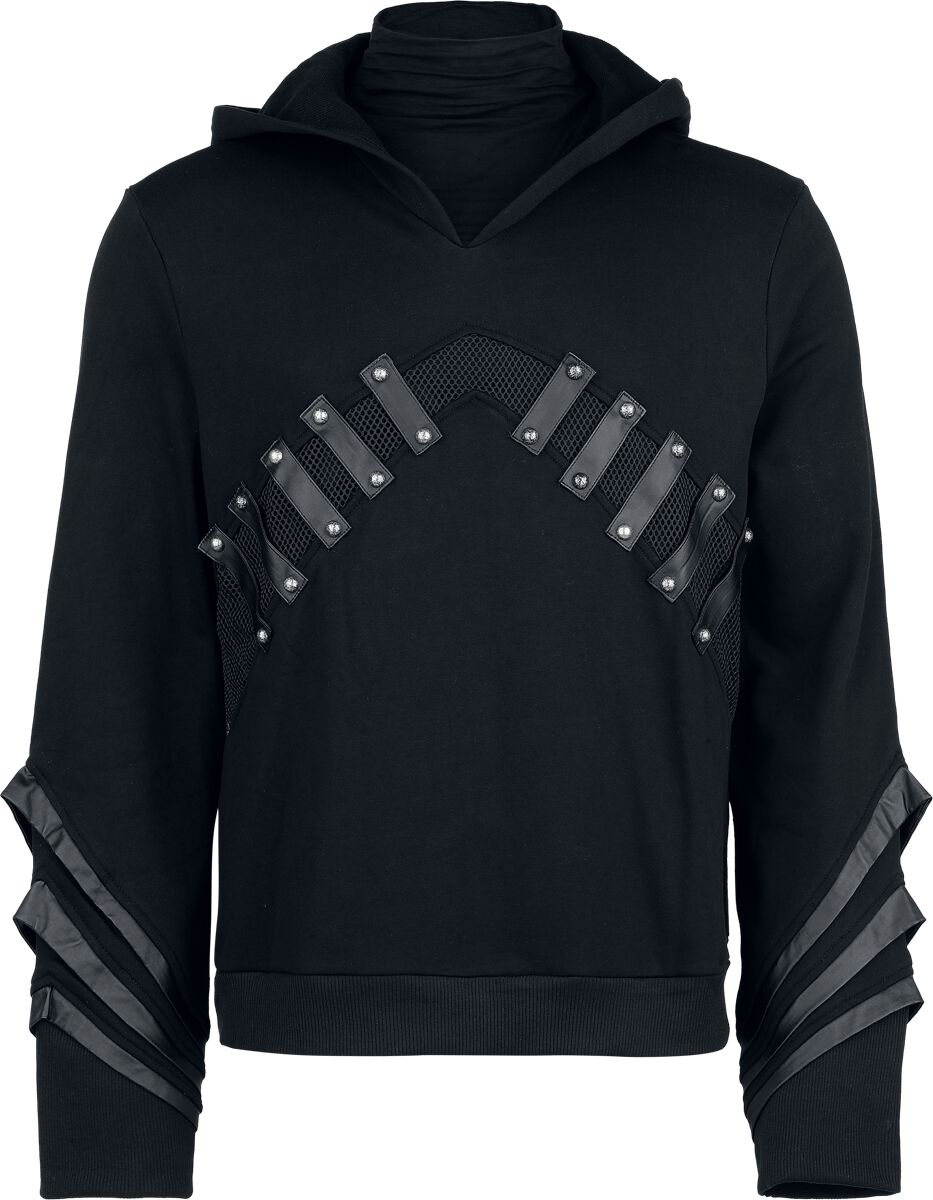 Sweat-shirt à capuche Gothic de Punk Rave - Punk - Sweat Personnalisé - S-M à XXL-3XL - pour Homme - noir - Punk Rave