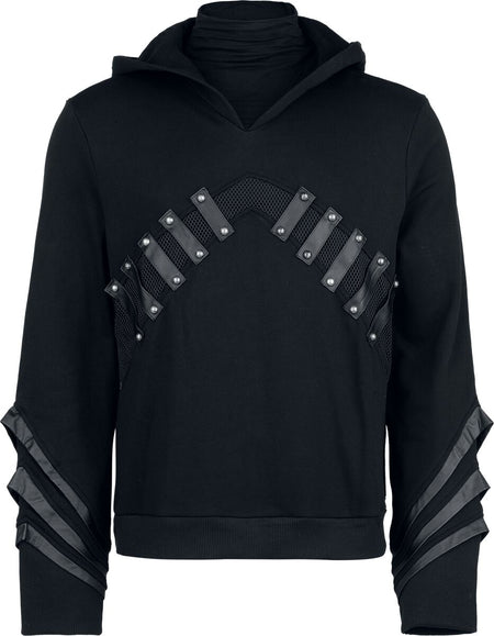 Sweat-shirt à capuche Gothic de Punk Rave - Punk - Sweat Personnalisé - S-M à XXL-3XL - pour Homme - noir - Punk Rave