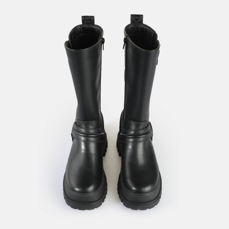 Bottes de motard  de Buffalo - ASPHA - Bottes Motard Montantes - EU37 à EU39 - pour Femme - noir - Buffalo - View 2
