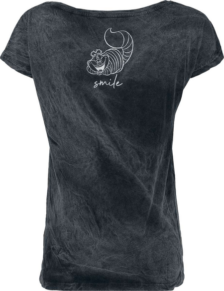 T-Shirt Manches courtes Disney de Alice Au Pays Des Merveilles - Le Chat Du Cheshire - We're All Mad Here - S à L - pour Femme - noir - Alice Au Pays Des Merveilles - View 2