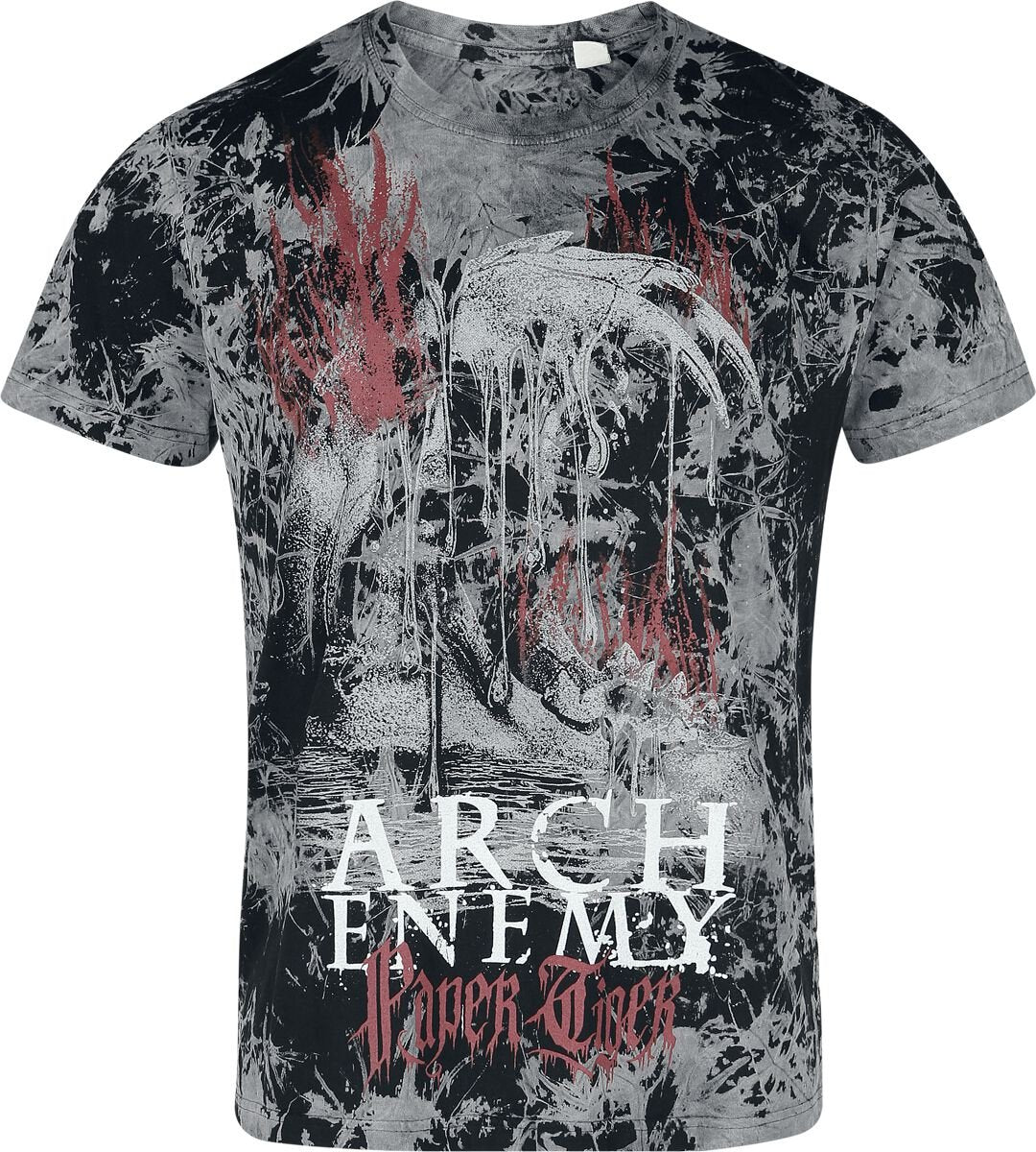 T-Shirt Manches courtes  de Arch Enemy - Flames Tiger - S à 4XL - pour Homme - noir/gris - Arch Enemy