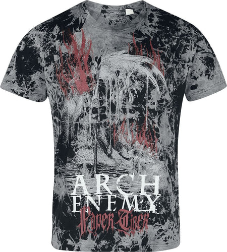 T-Shirt Manches courtes  de Arch Enemy - Flames Tiger - S à 4XL - pour Homme - noir/gris - Arch Enemy