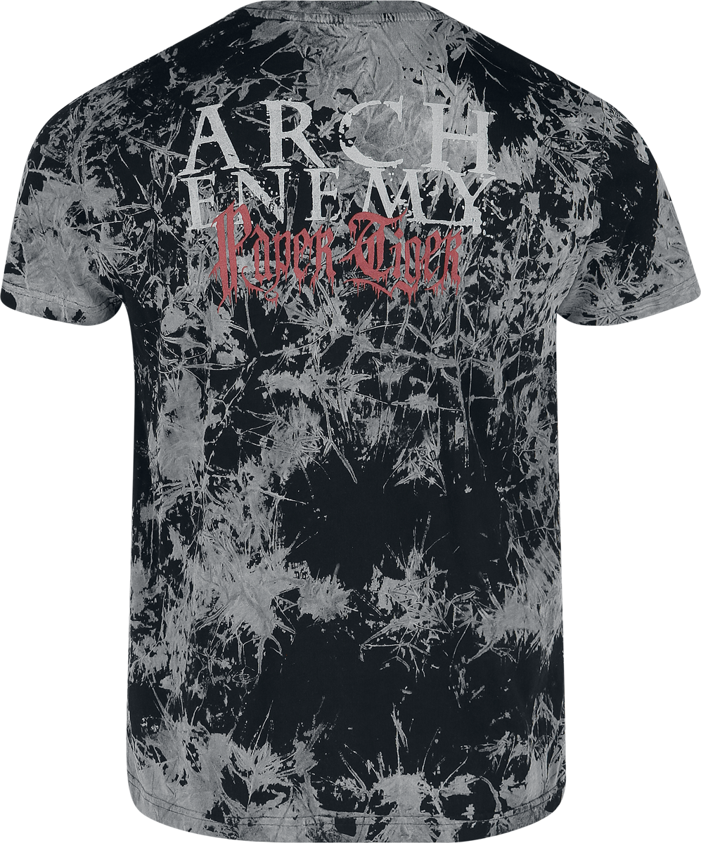 T-Shirt Manches courtes  de Arch Enemy - Flames Tiger - S à 4XL - pour Homme - noir/gris - Arch Enemy - View 2