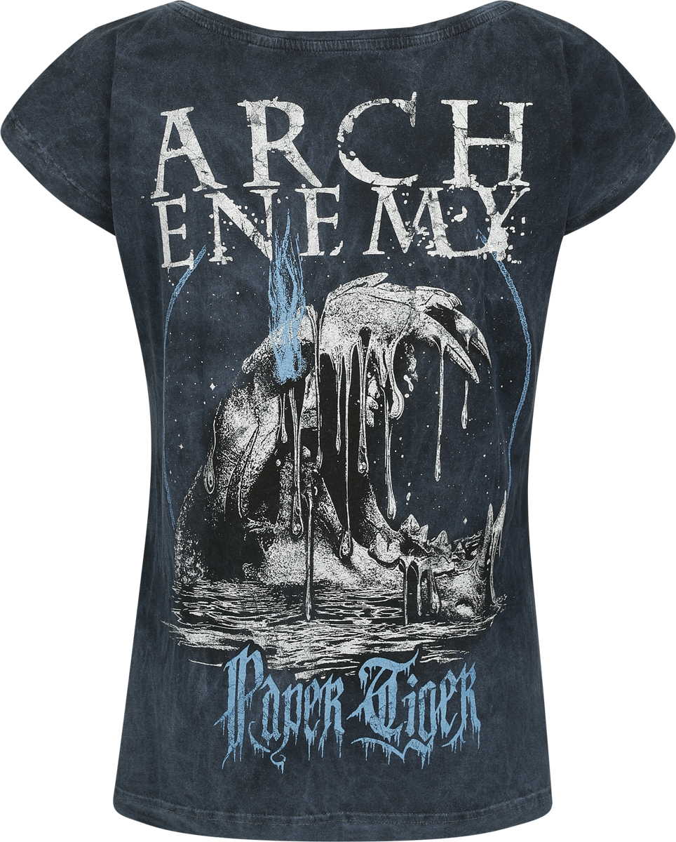 T-Shirt Manches courtes  de Arch Enemy - Tiger Roar - S à 4XL - pour Femme - bleu - Arch Enemy - View 2