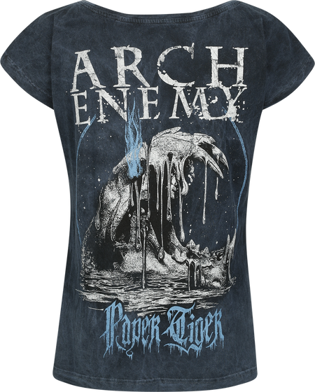 T-Shirt Manches courtes  de Arch Enemy - Tiger Roar - S à 4XL - pour Femme - bleu - Arch Enemy - View 2