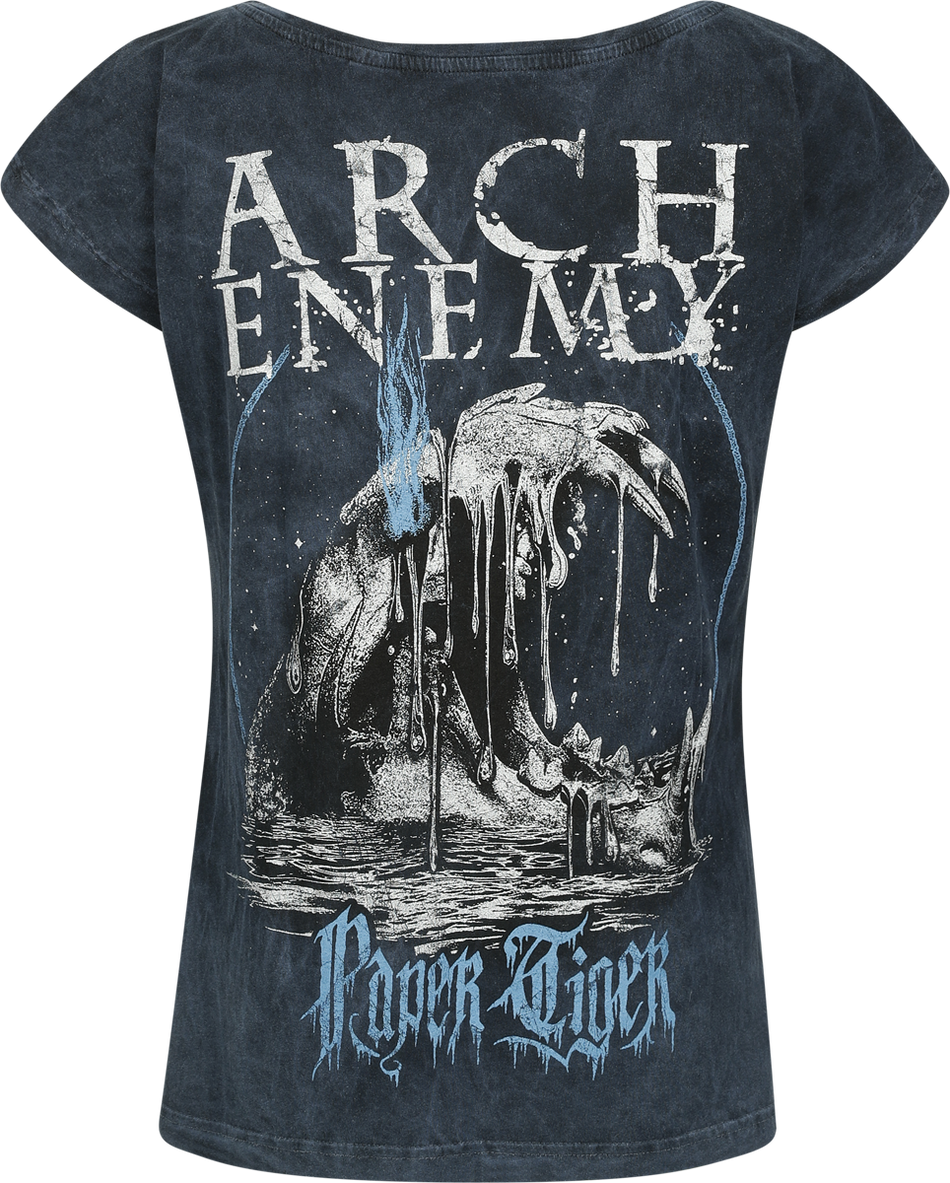 T-Shirt Manches courtes  de Arch Enemy - Tiger Roar - S à 4XL - pour Femme - bleu - Arch Enemy - View 2