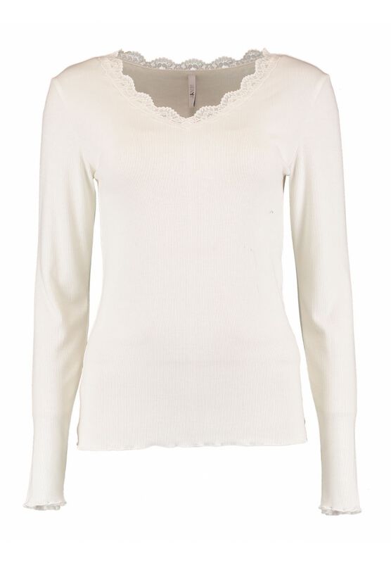 T-shirt manches longues  de Hailys - LS V TP FI44ONA - S à XXL - pour Femme - blanc cassé - Hailys