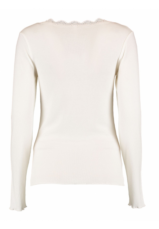 T-shirt manches longues  de Hailys - LS V TP FI44ONA - S à XXL - pour Femme - blanc cassé - Hailys - View 2