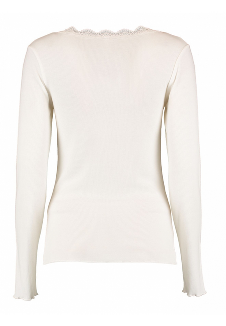 T-shirt manches longues  de Hailys - LS V TP FI44ONA - S à XXL - pour Femme - blanc cassé - Hailys - View 2