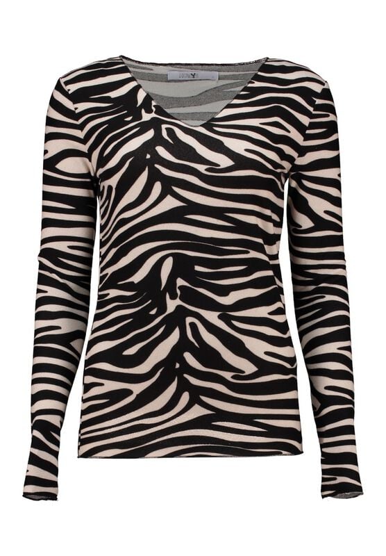 T-shirt manches longues  de Hailys - LS V TP ZI44NA - XS à M - pour Femme - zèbre - Hailys