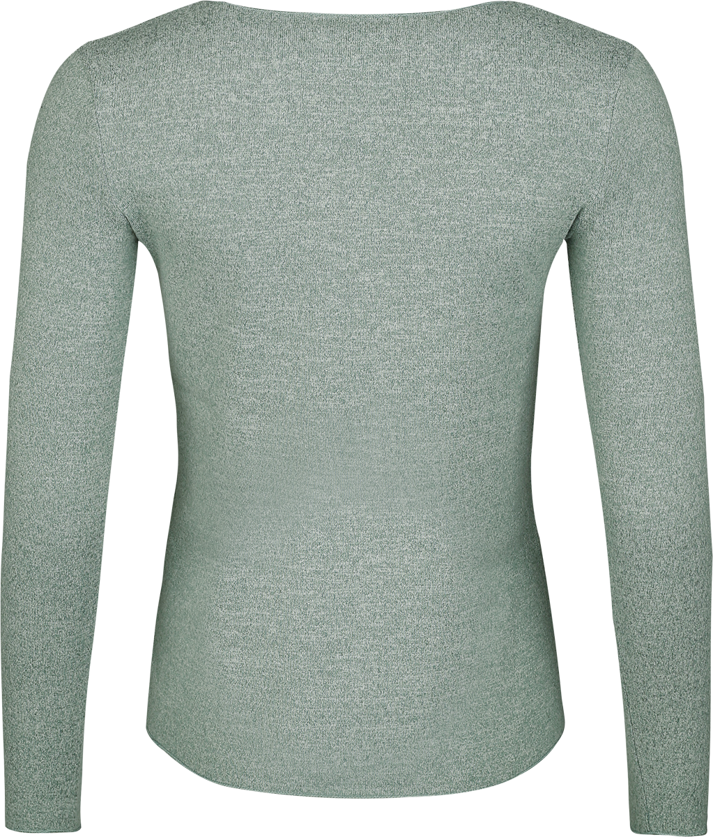 T-shirt manches longues  de Hailys - LS V TP ZI44NA - XS à XXL - pour Femme - vert - Hailys - View 2