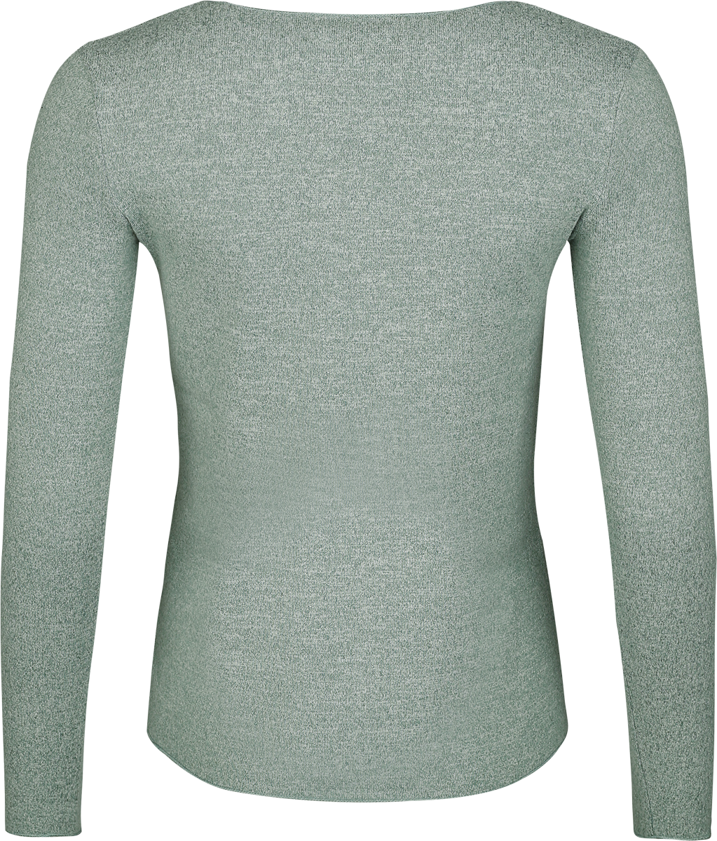 T-shirt manches longues  de Hailys - LS V TP ZI44NA - XS à XL - pour Femme - vert - Hailys - View 2