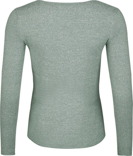 T-shirt manches longues  de Hailys - LS V TP ZI44NA - XS à XL - pour Femme - vert - Hailys - View 2