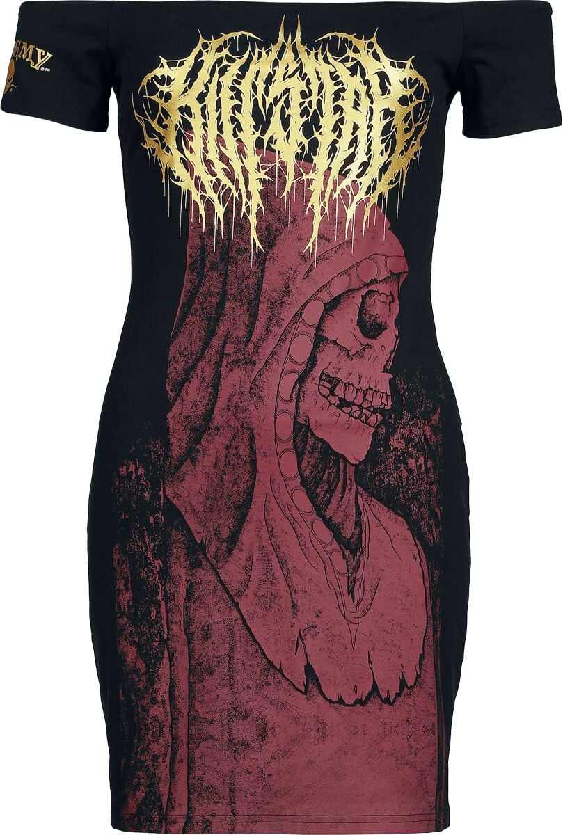 Robe courte Gothic de Alchemy by Killstar - Arcane Rituals Mini Dress - XS à 4XL - pour Femme - noir/rouge - Alchemy by Killstar