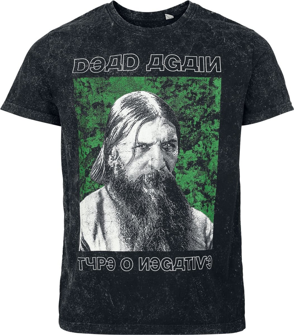 T-Shirt Manches courtes  de Type O Negative - Rasputin - S à 4XL - pour Homme - anthracite - Type O Negative