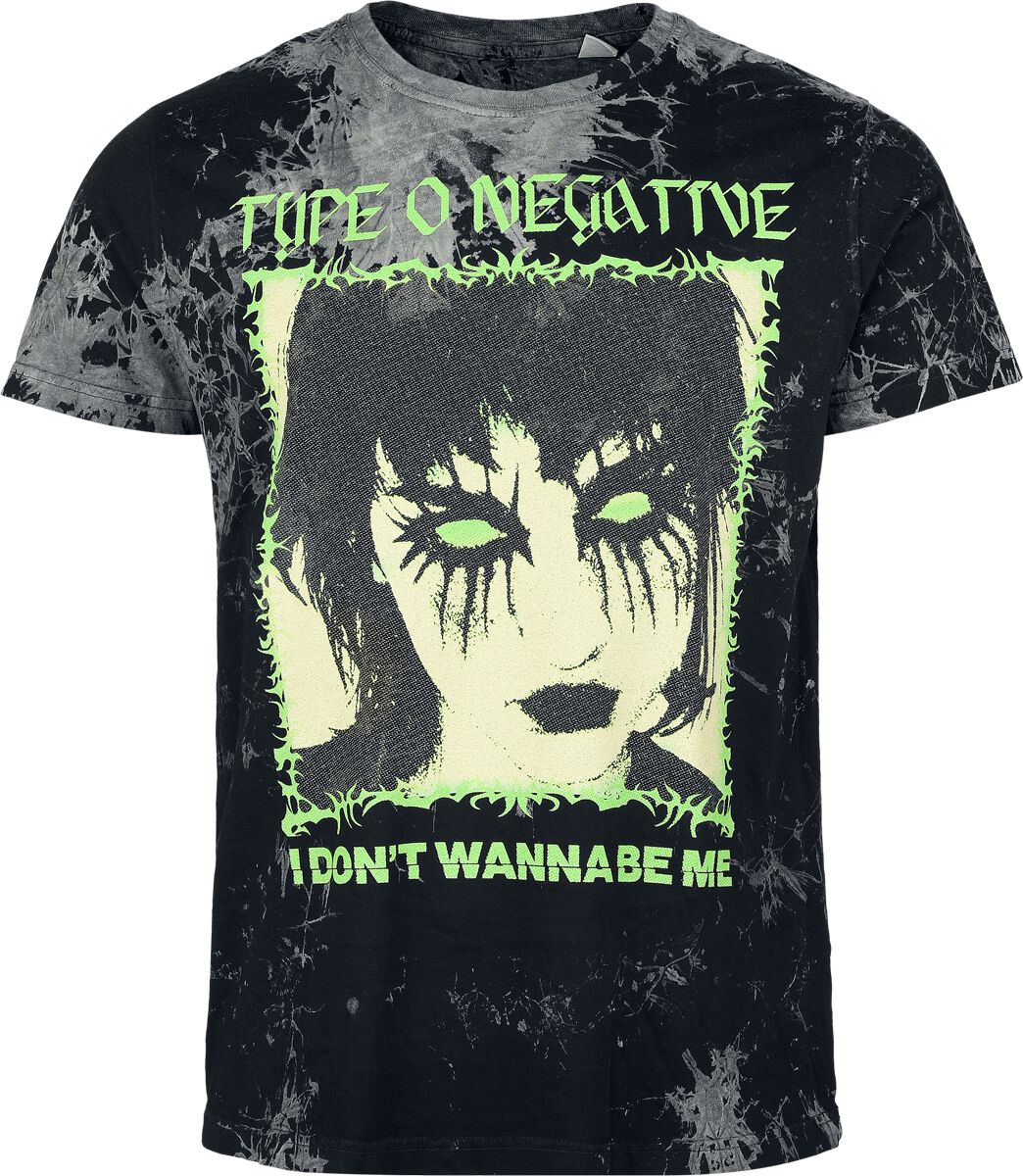 T-Shirt Manches courtes  de Type O Negative - I Don't Wanna - S à 3XL - pour Homme - noir/gris - Type O Negative