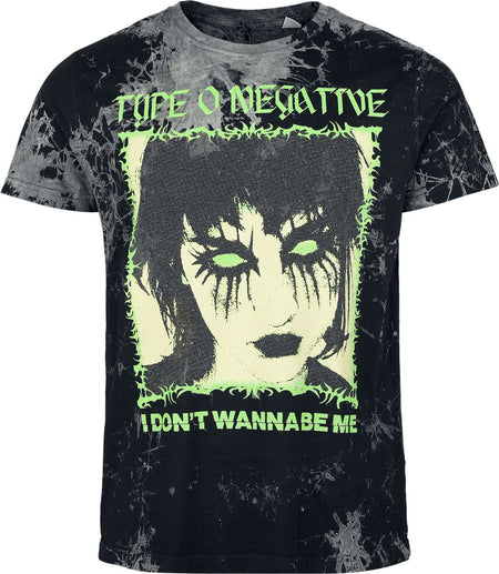 T-Shirt Manches courtes  de Type O Negative - I Don't Wanna - S à 3XL - pour Homme - noir/gris - Type O Negative
