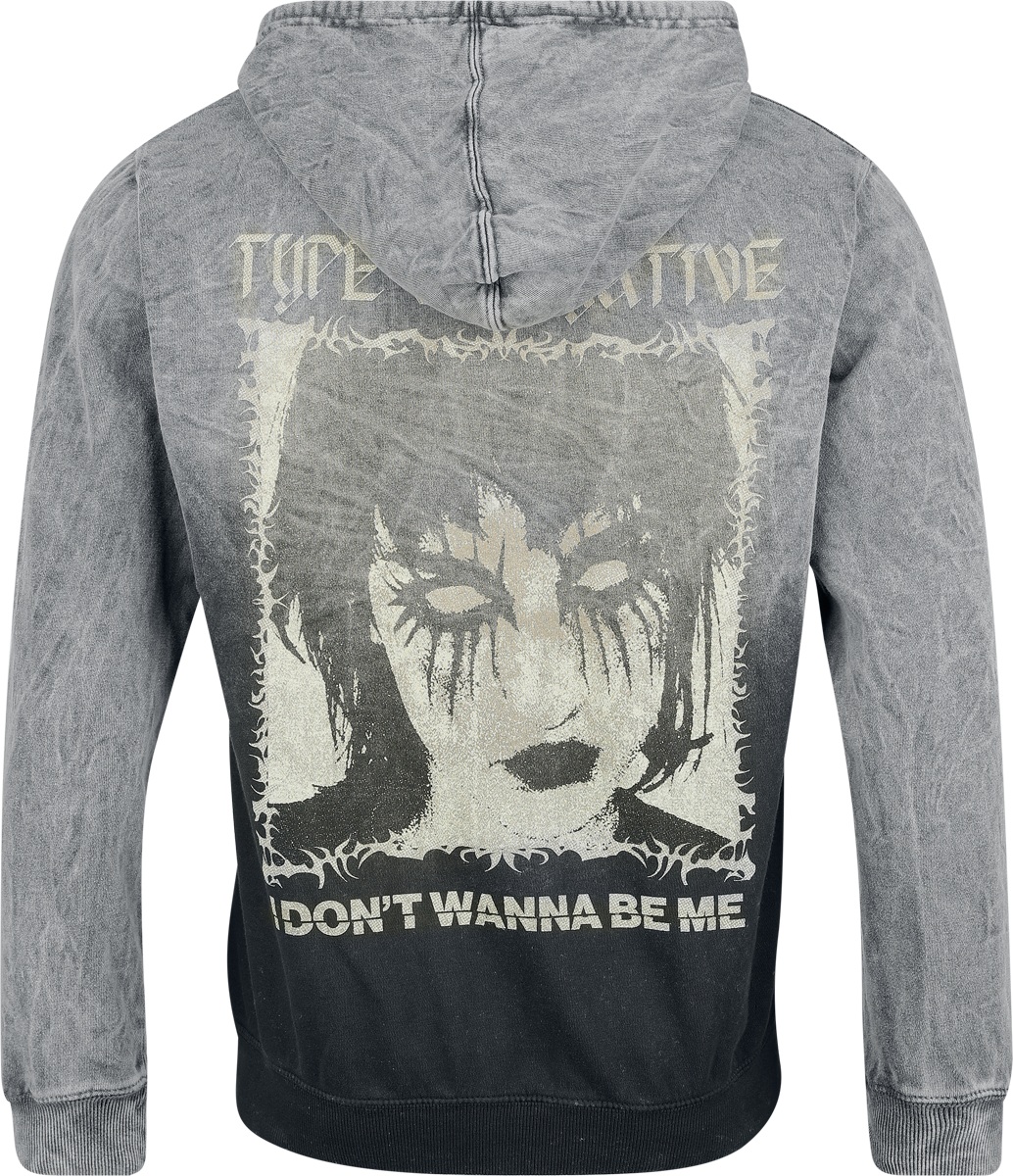 Sweat-shirt à capuche  de Type O Negative - I Don't Wanna - S à XXL - pour Homme - gris - Type O Negative - View 2