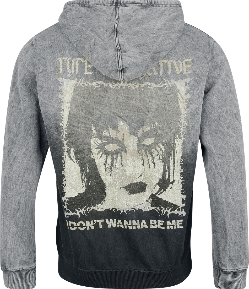 Sweat-shirt à capuche  de Type O Negative - I Don't Wanna - S à XXL - pour Homme - gris - Type O Negative - View 2