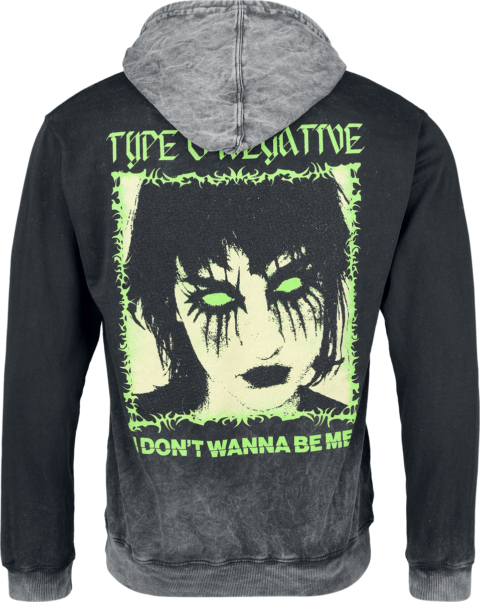 Sweat-shirt à capuche  de Type O Negative - I Don't Wanna - S à XXL - pour Homme - gris - Type O Negative - View 2