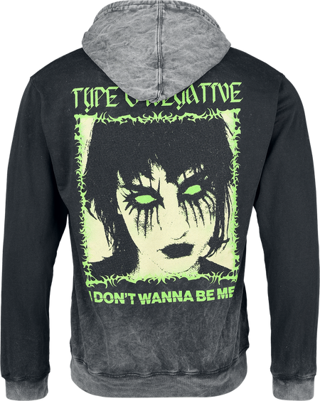 Sweat-shirt à capuche  de Type O Negative - I Don't Wanna - S à XXL - pour Homme - gris - Type O Negative - View 2